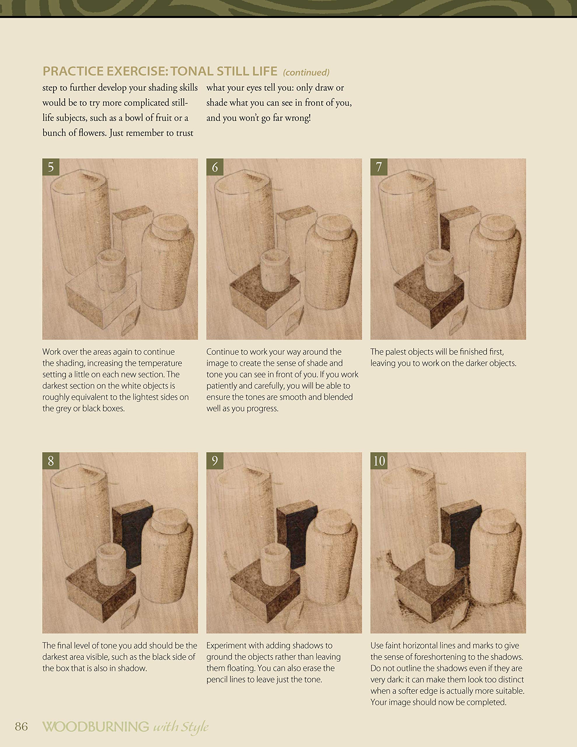 Woodburning with Style: Pyrography Lessons and Projects with a Modern Flair (Fox Chapel Publishing) HandsOn Instructional Guide,Used