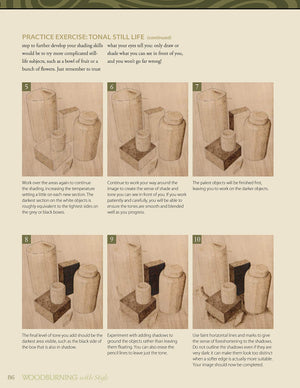 Woodburning with Style: Pyrography Lessons and Projects with a Modern Flair (Fox Chapel Publishing) HandsOn Instructional Guide,Used