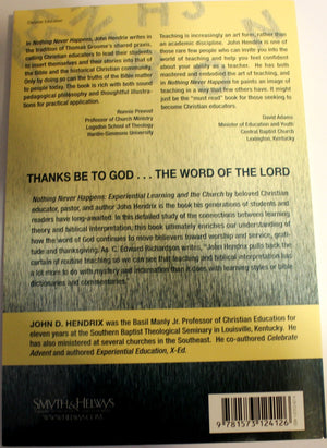 Nothing Never Happens: Experiential Learning and the Church,Used