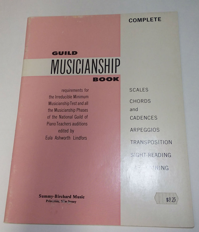 Guild Musicianship Book  Scales, Chords and Cadences,Used