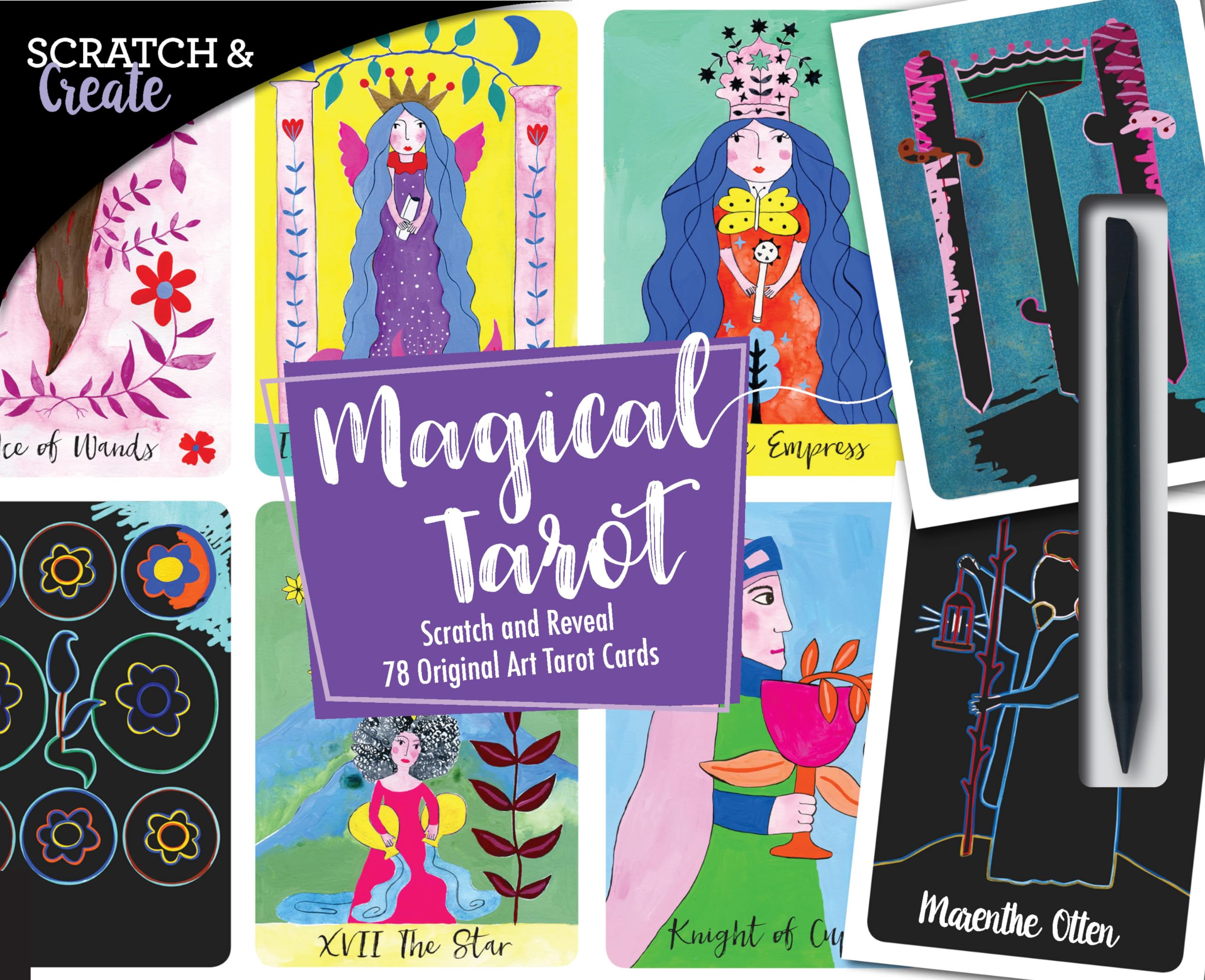 Scratch & Create Magical Tarot: Scratch And Reveal 78 Original Art Tarot Cards