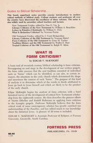 What Is Form Criticism?,Used