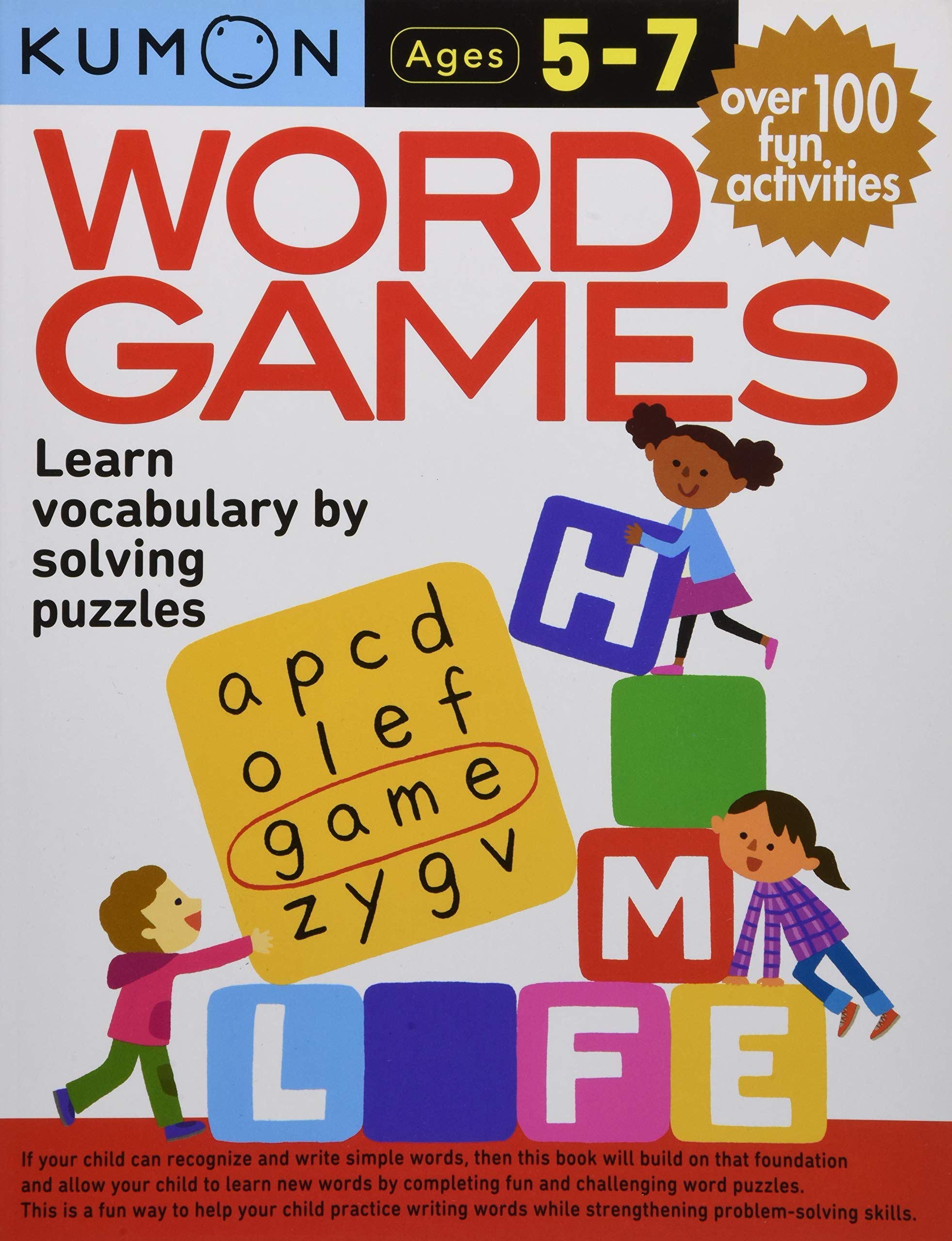 Kumon Word GamesLearn Vocabulary by Completing Fun and Challenging Word Puzzles,Used