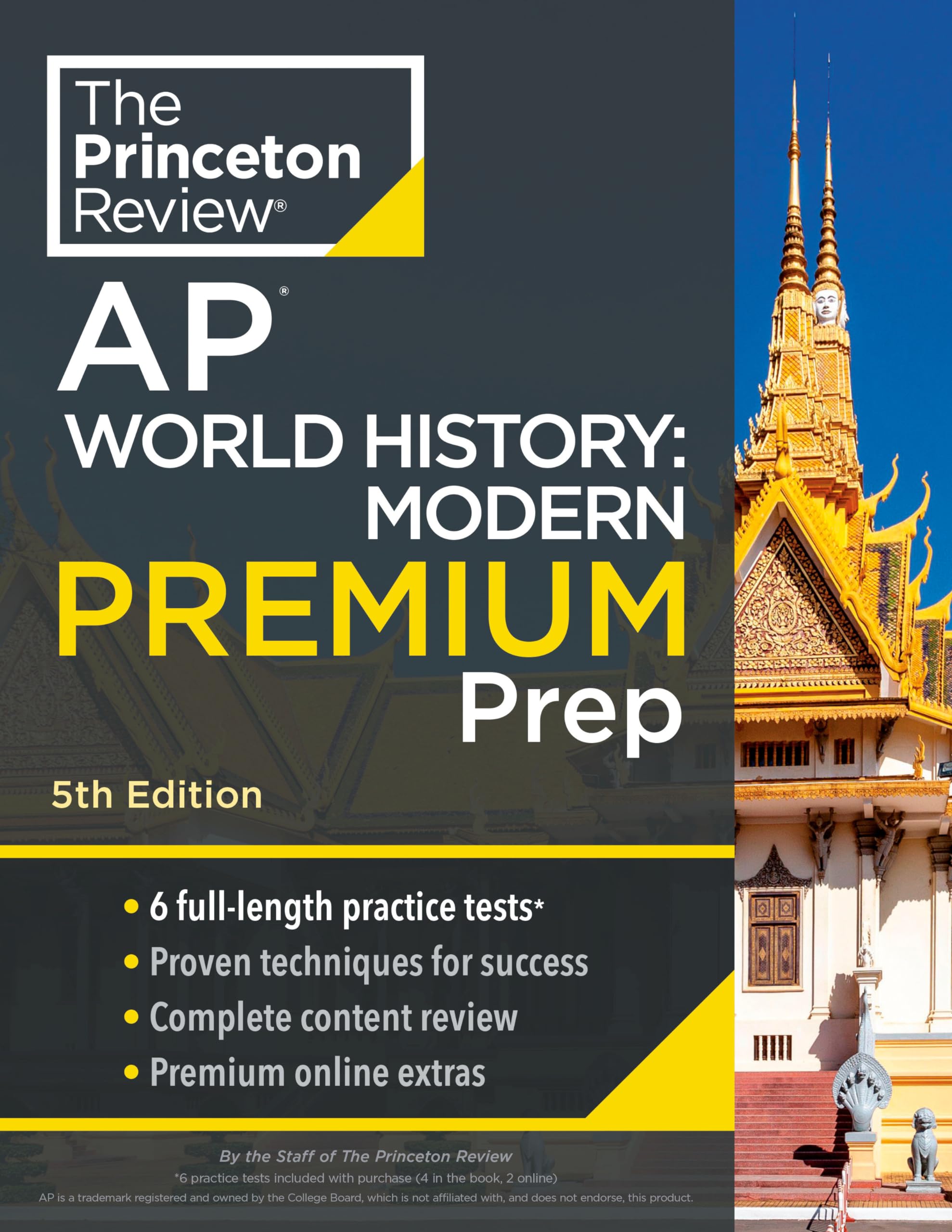 Princeton Review Ap World History: Modern Premium Prep, 5Th Edition: 6 Practice Tests + Complete Content Review + Strategies & T,New
