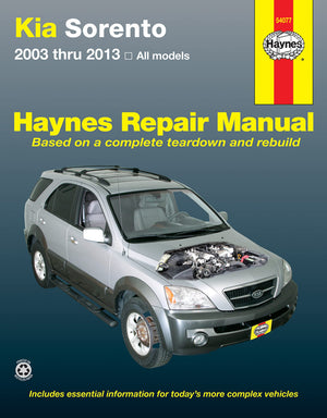 Kia Sorento All Models (20032013) Haynes Repair Manual (Usa) (Paperback),Used