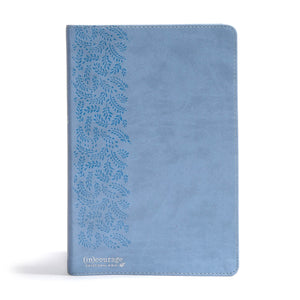 Csb (In)Courage Devotional Bible, Blue Leathertouch, Black Letter, Fullcolor Design, Devotionals, Journaling Space, Reading Pla