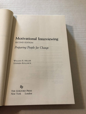 Motivational Interviewing: Preparing People for Change, 2nd Edition,Used