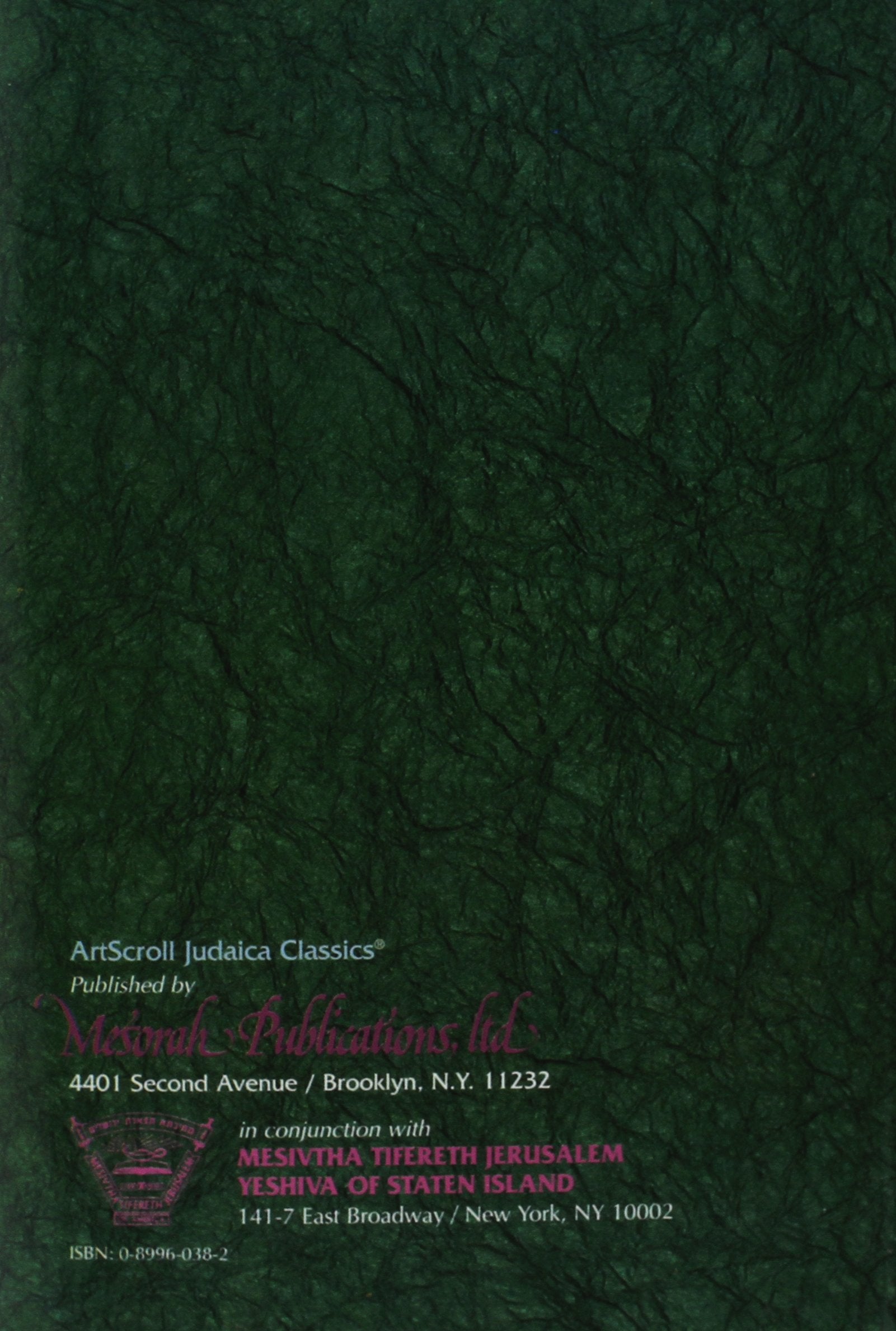 [Kol dodi: al Megilat Ester] = Kol dodi : on Megillas Esther : original comments, insights and ideas on the book of Esther (ArtS,Used