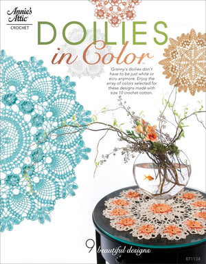 Annie's Attic Crochet Doilies in Color Book - Assorted Designs, Model LEA125438