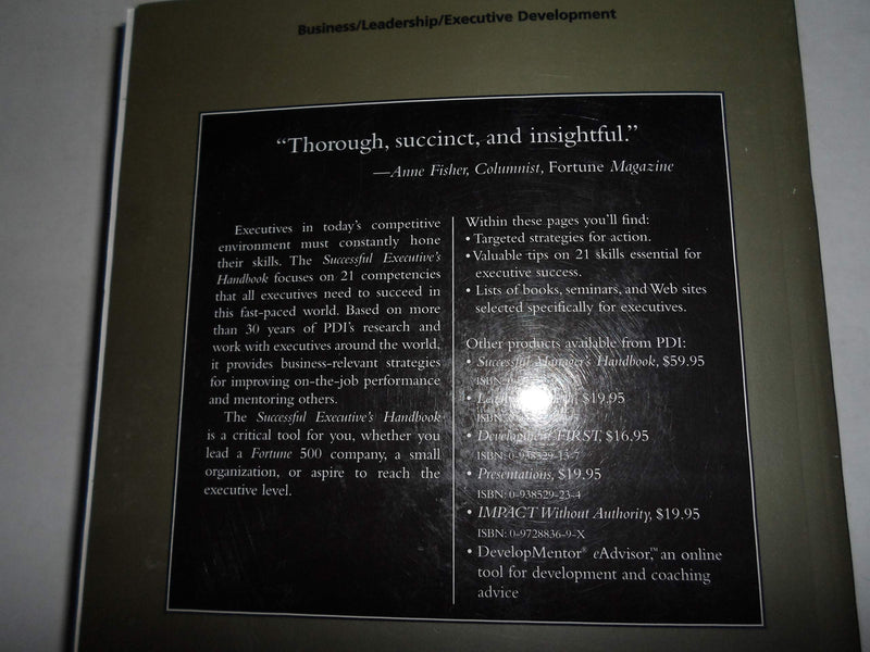 Successful Executive's Handbook,Used