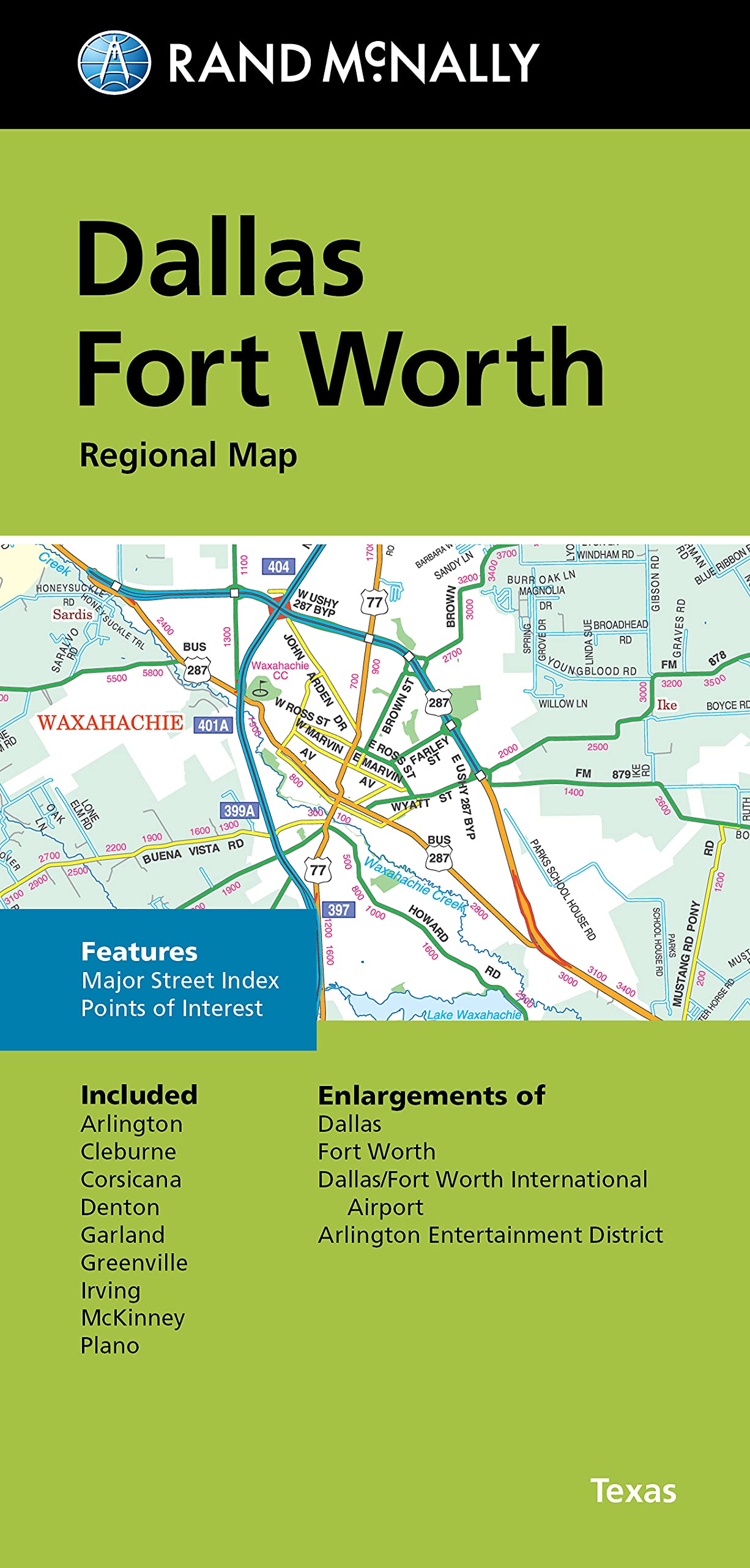Rand Mcnally Folded Map: Dallas Fort Worth Regional Map