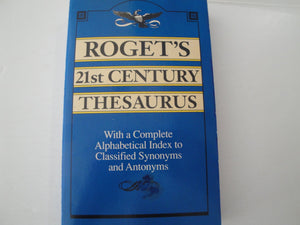 Roget's 21st Century Thesaurus/With a Complete Alphabetical Index,Used
