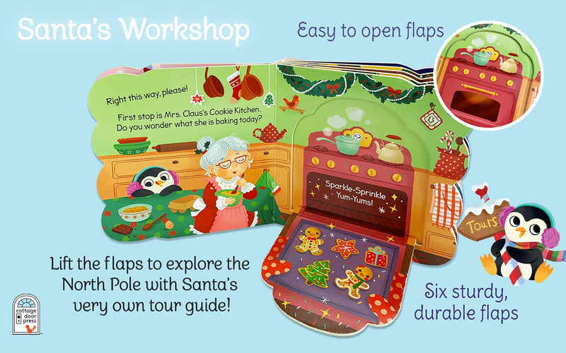 Santa's Workshop: A Christmas LiftaFlap Board Book for Babies and Toddlers (Chunky LiftaFlap),Used