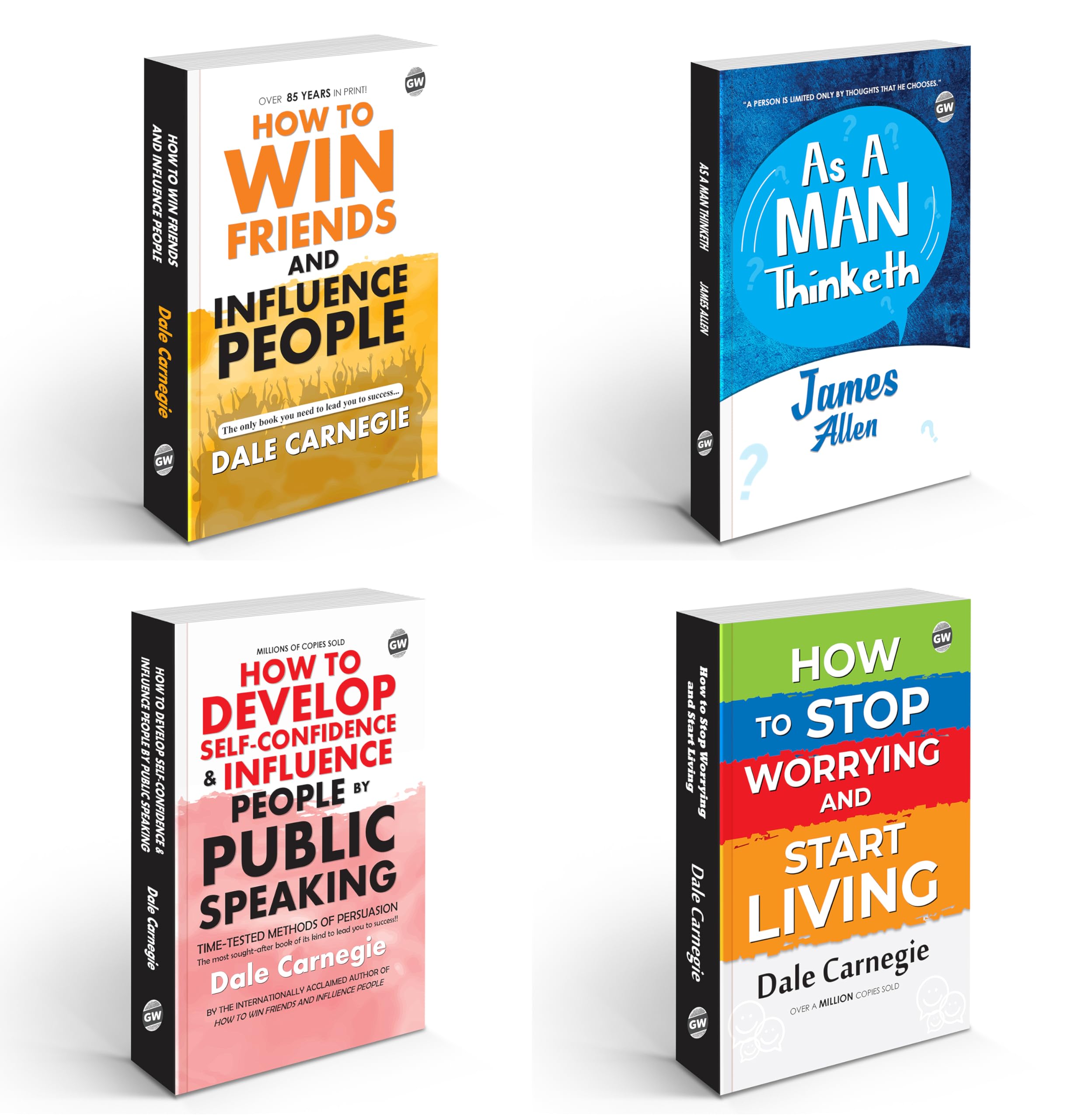 The Essential Reads For Wealth & Personal Growth : Timeless Success Novels, Classic Motivational Books, Must-Read Books On Success | Combo Of 4 Novels