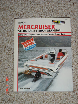 Mercruiser: Stern Drive Shop Manual : 19861992 Alpha One, Bravo One & Bravo Two,Used
