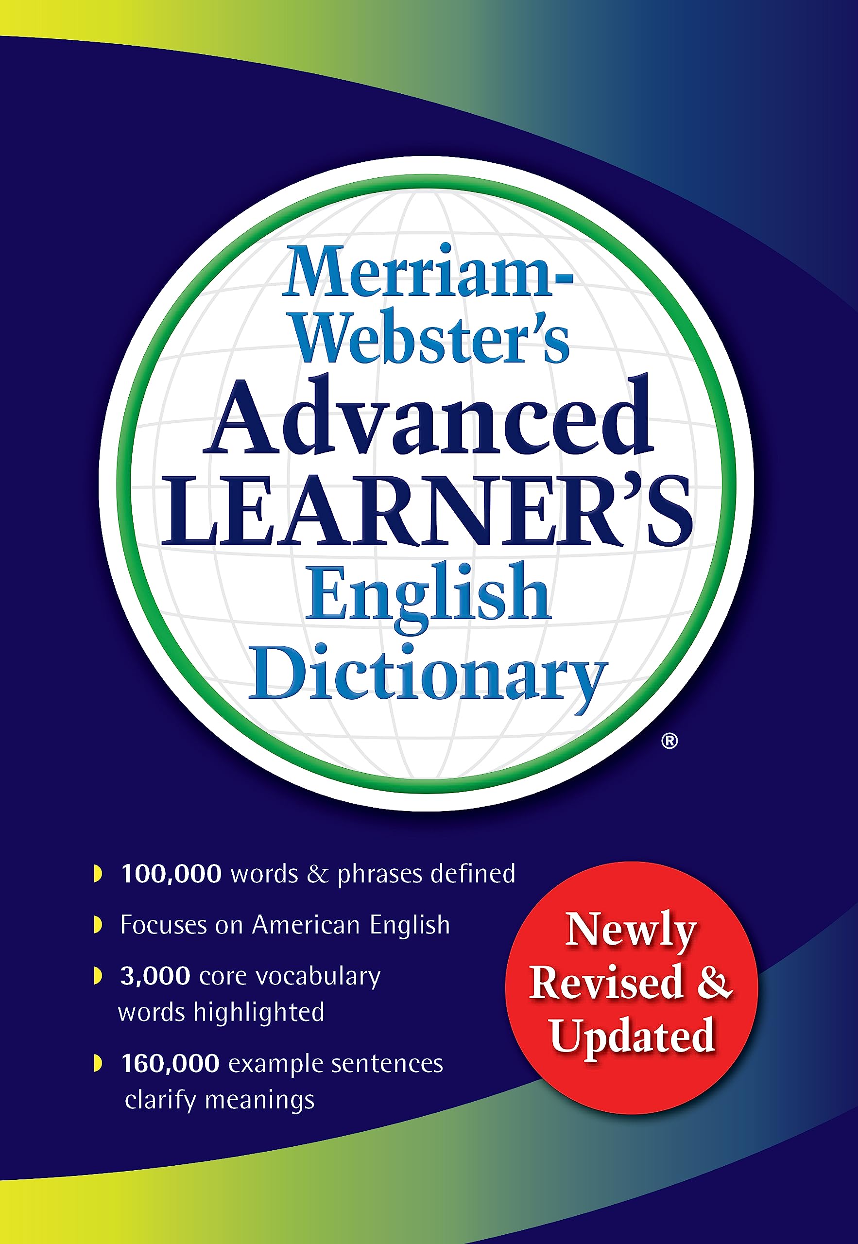 MerriamWebsters Advanced Learners English Dictionary  For ESL, EFL, ELL, & TEFL Study & Instruction,Used