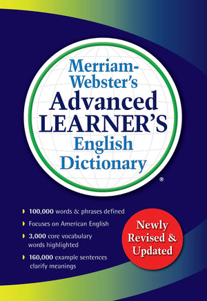MerriamWebsters Advanced Learners English Dictionary  For ESL, EFL, ELL, & TEFL Study & Instruction,Used