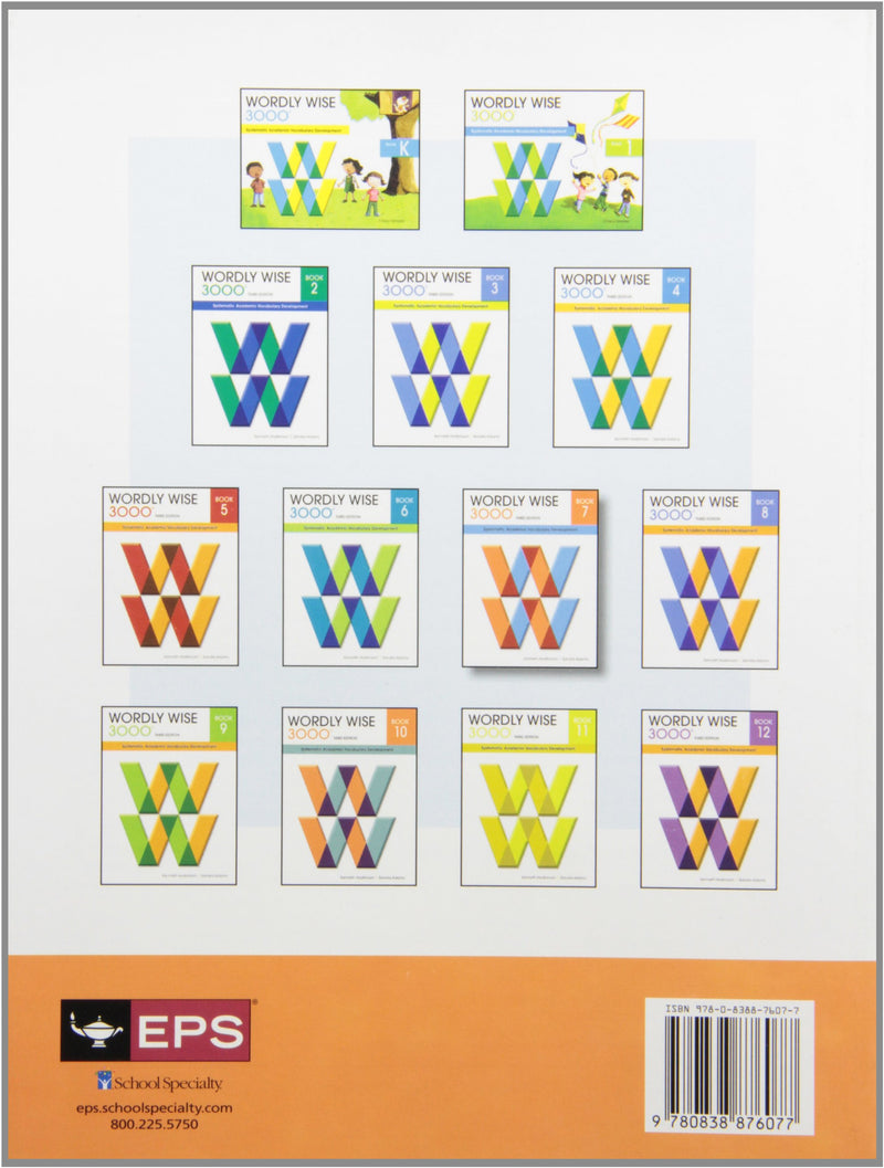 Wordly Wise 3000 Book 7 by EDUCATORS PUB SVC INC - Systematic Academic Vocabulary Development for Enhanced Learning