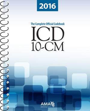 2016 ICD10CM: The Complete Official Codebook,Used