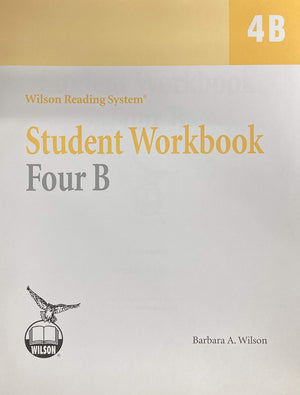 Wilson Reading System  Student Workbook Four B,New