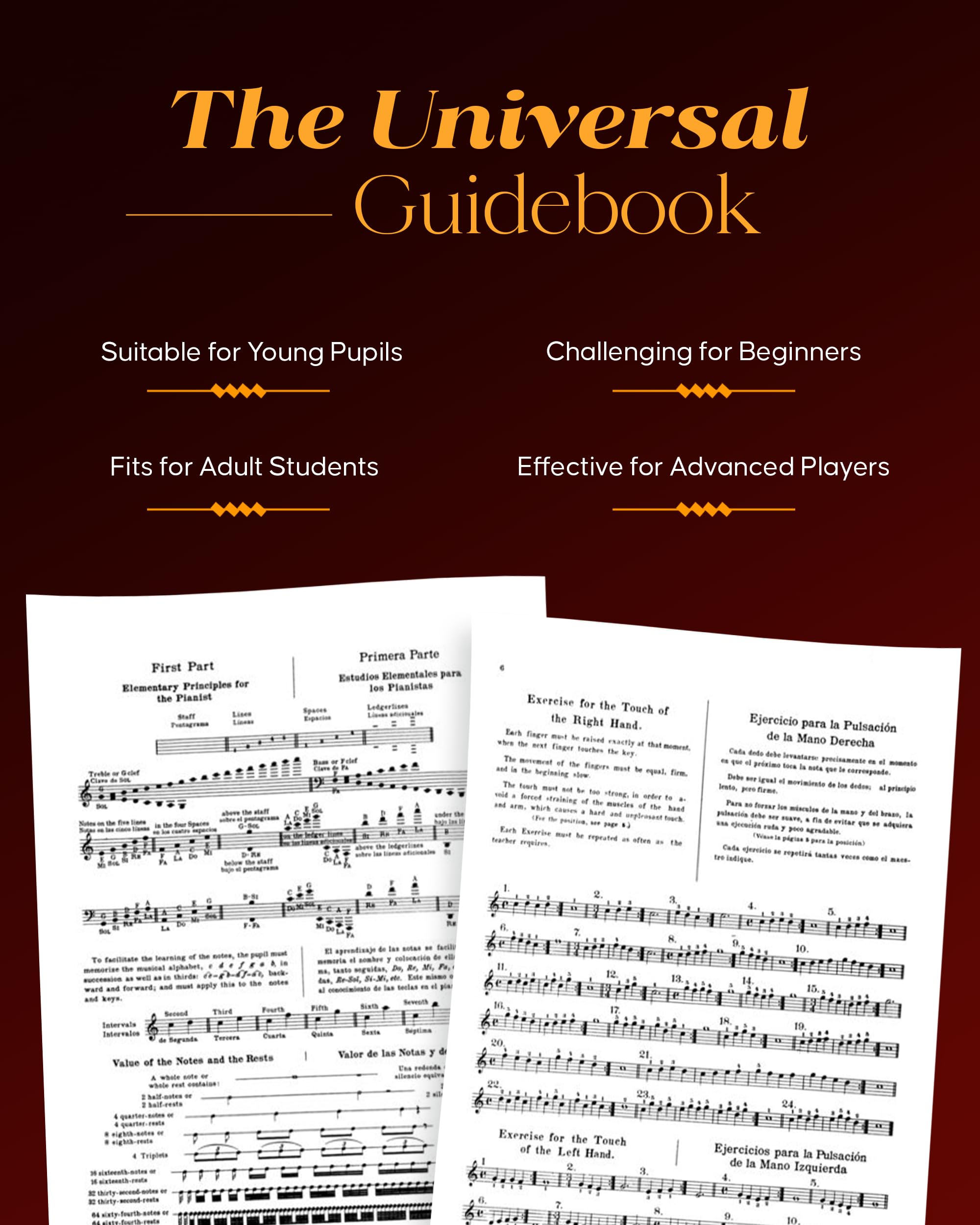 Elementary Instruction Book for the Pianoforte,Used