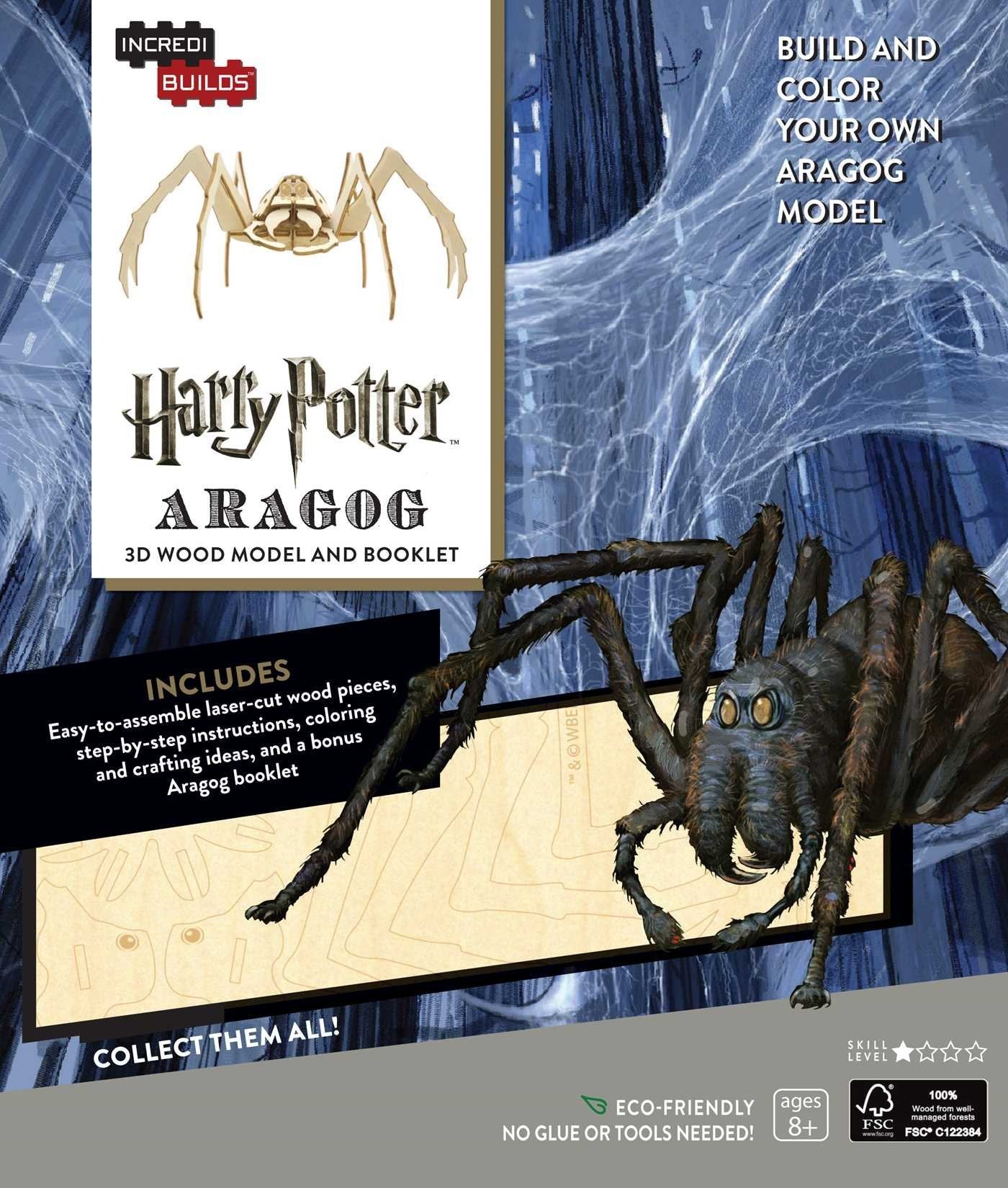 IncrediBuilds: Harry Potter: Aragog 3D Wood Model and Booklet,Used