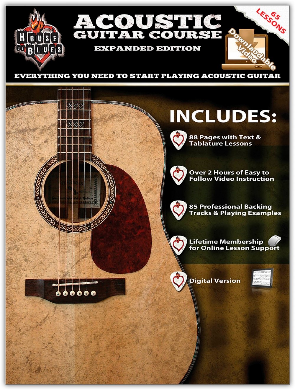 House Of Blues Acoustic Guitar Course  Expanded Edition,Used