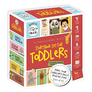 Toddlers Book Set By Sam & Mi | 7 Board Books For Kids | Daily Routine Stories From Mealtime To Bedtime | Fun Screen-Free Early Learning | Up To 4 Years