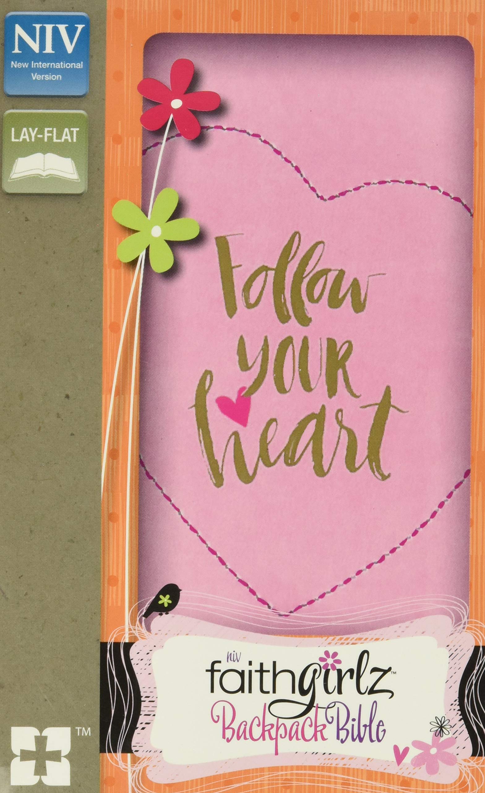 NIV, Faithgirlz Backpack Bible, Compact, Leathersoft, Pink,Used