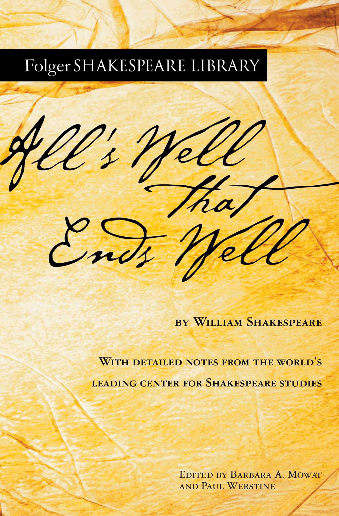 All'S Well That Ends Well (Folger Shakespeare Library)