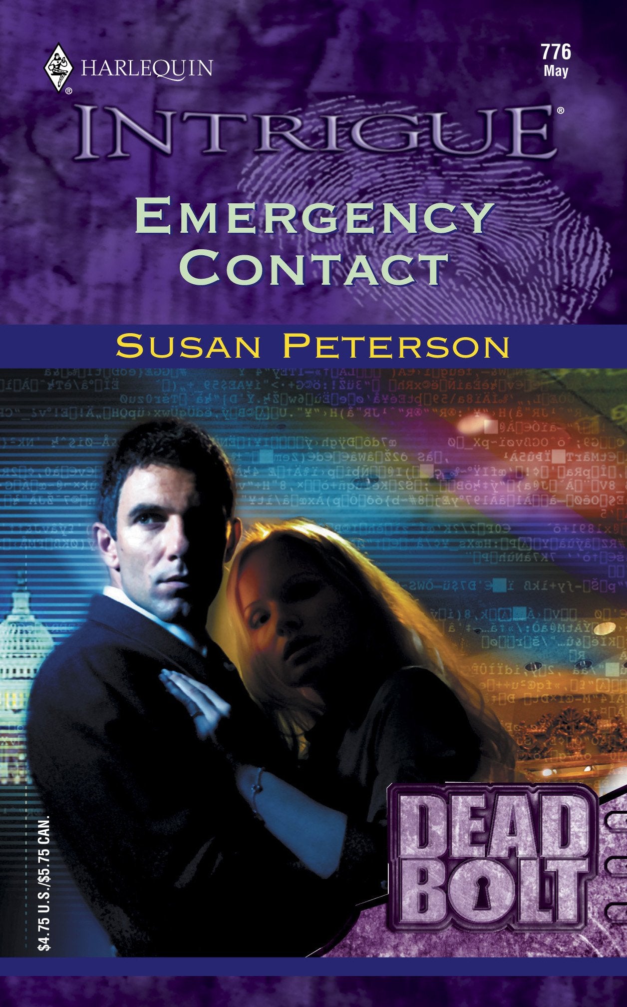 Emergency Contact (Harlequin Intrigue #776) (Dead Bolt),Used