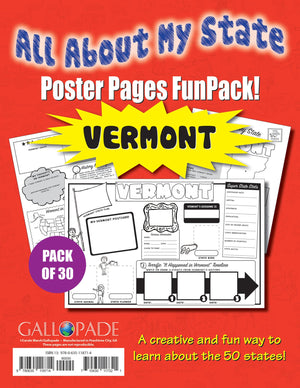 All about My StateVermont Funpack (Pack of 30) (Vermont Experience),Used
