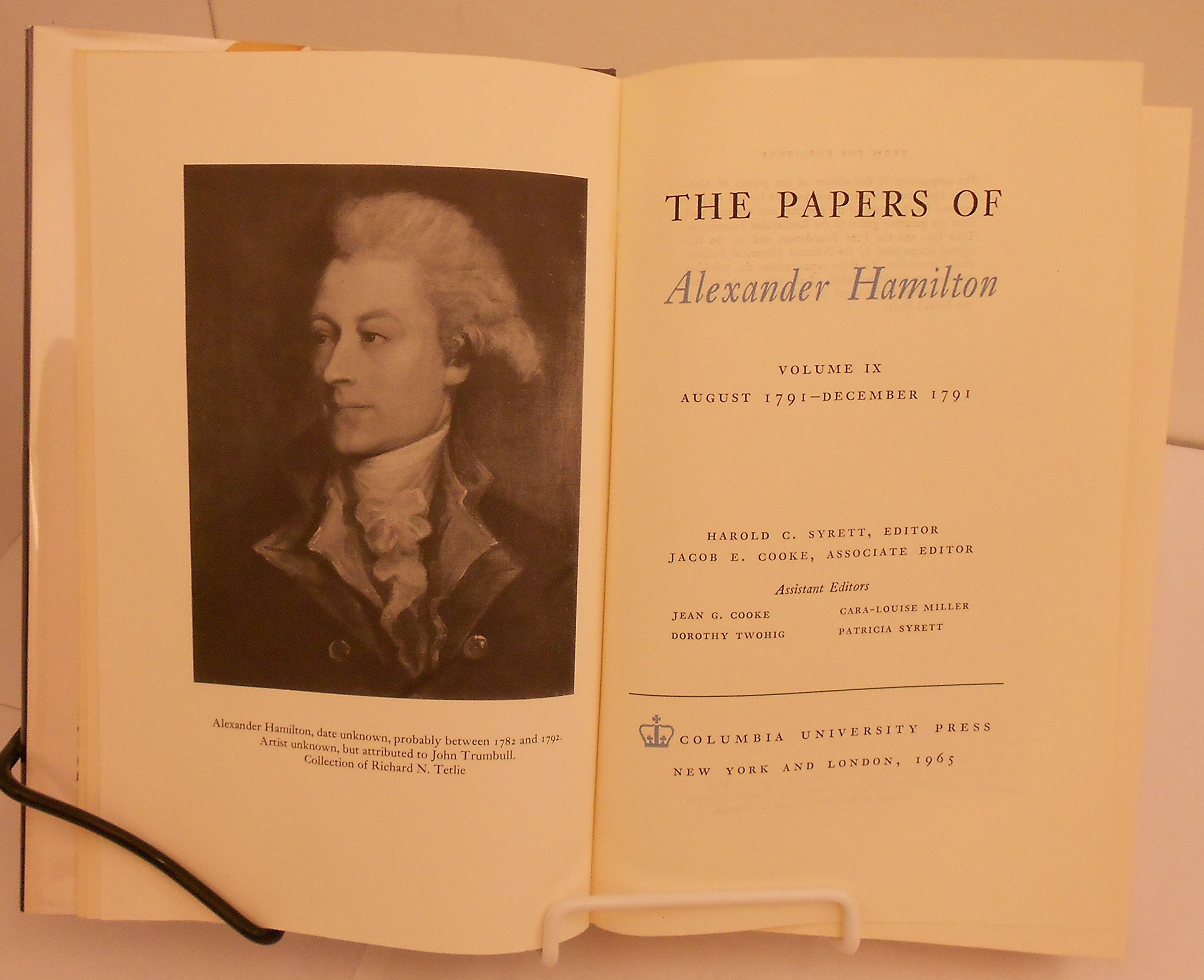 The Papers of Alexander Hamilton Vol 9,Used