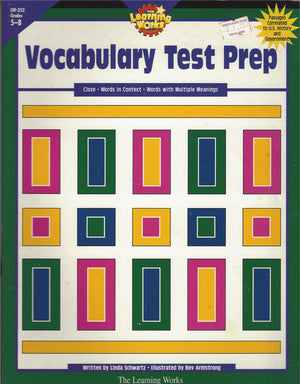 Vocabulary Test Prep: Cloze, Words In Context, Words With Multiple Meanings,Used
