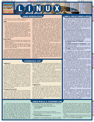 Linux QuickStudy Laminated Reference Guide (QuickStudy Computer),New