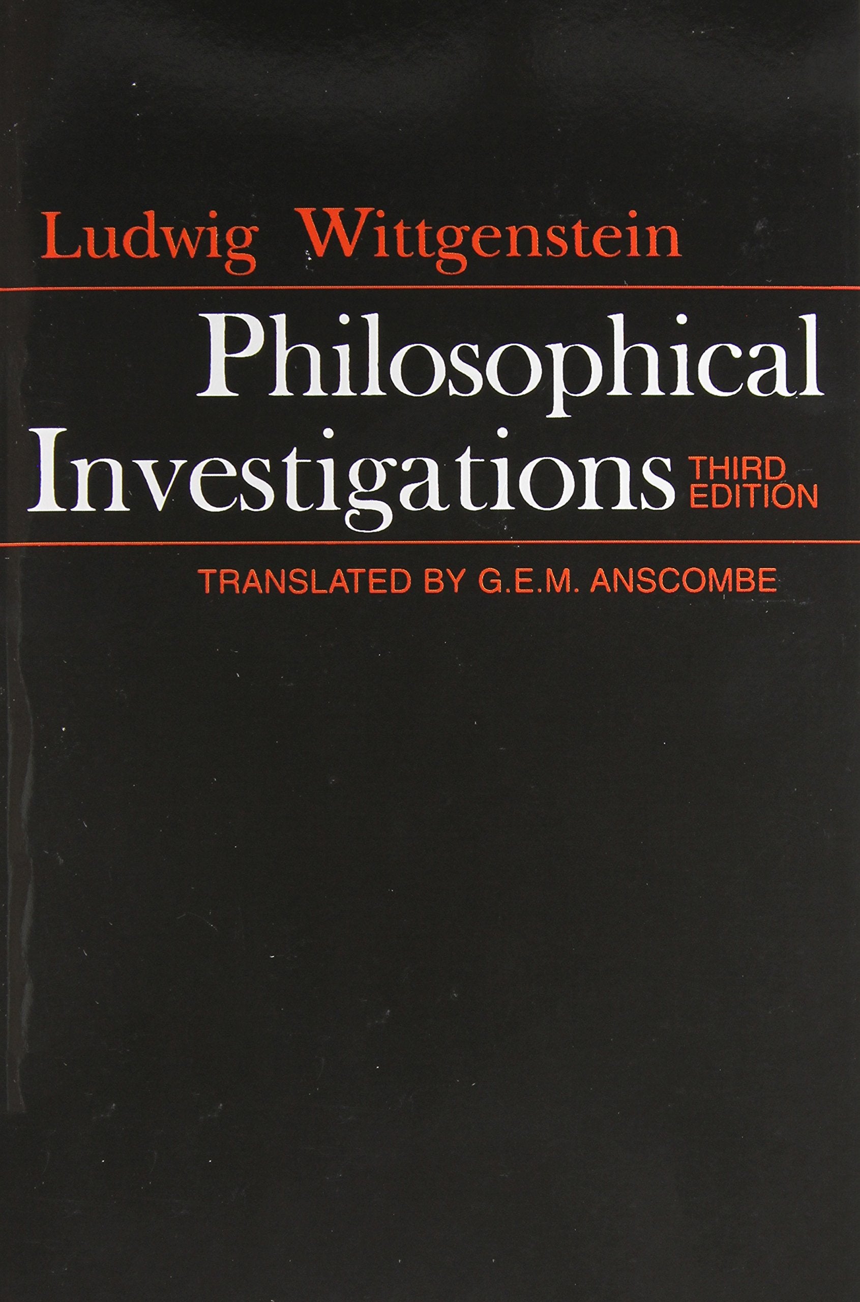 Philosophical Investigations (3Rd Edition)
