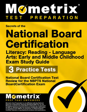 Secrets Of The National Board Certification Literacy: Reading  Language Arts: Early And Middle Childhood Exam Study Guide: Nati,Used