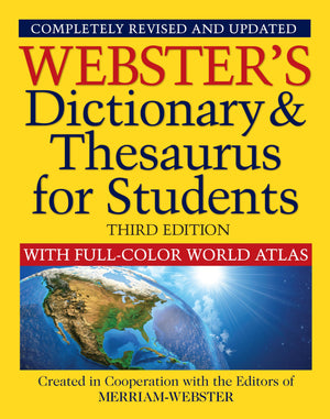 Webster's Dictionary & Thesaurus for Students with FullColor World Atlas, Third Edition,Used