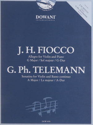 G. H. Fiocco  Allegro for Violin and Piano in GMajor, G. Ph. Telemann  Sonatina in A Major,Used