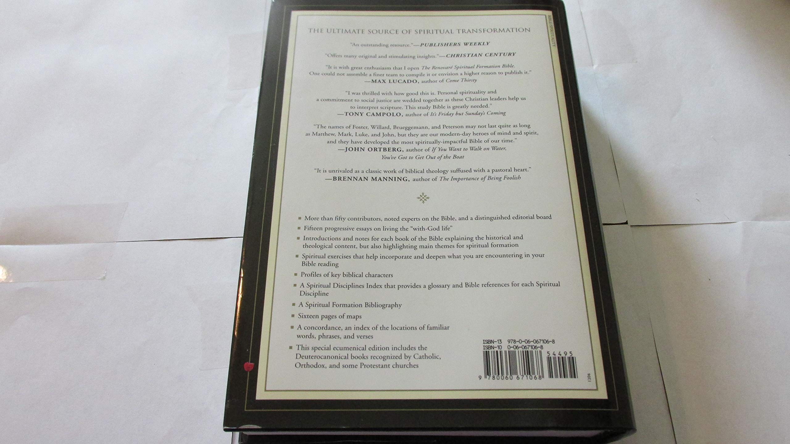 The NRSV Renovare Spiritual Formation Bible with the Deuterocanonical Books (With Deuterocanolical),Used