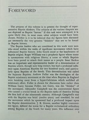 Shapers of Baptist Thought (ROSE),Used