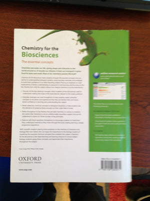 Chemistry for the Biosciences: The Essential Concepts,New