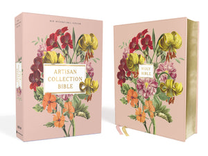 Niv, Artisan Collection Bible, Leathersoft, Blush Floral, Red Letter, Comfort Print