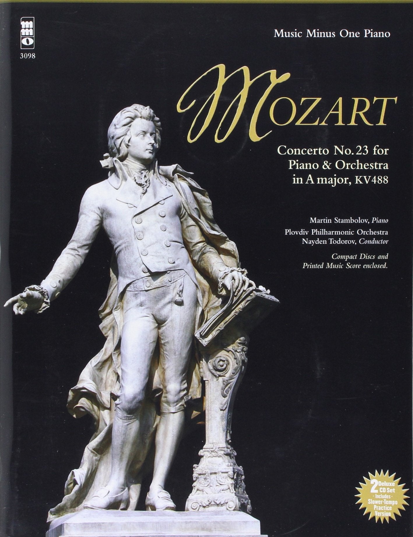 Mozart  Concerto No. 23 in A Major, KV488 Music Minus One Piano Book/Online Audio (Music Minus One (Numbered)),Used