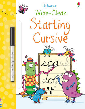 WipeClean Starting Cursive: An Interactive WipeClean Book To Help Kids Learn Cursive Handwriting