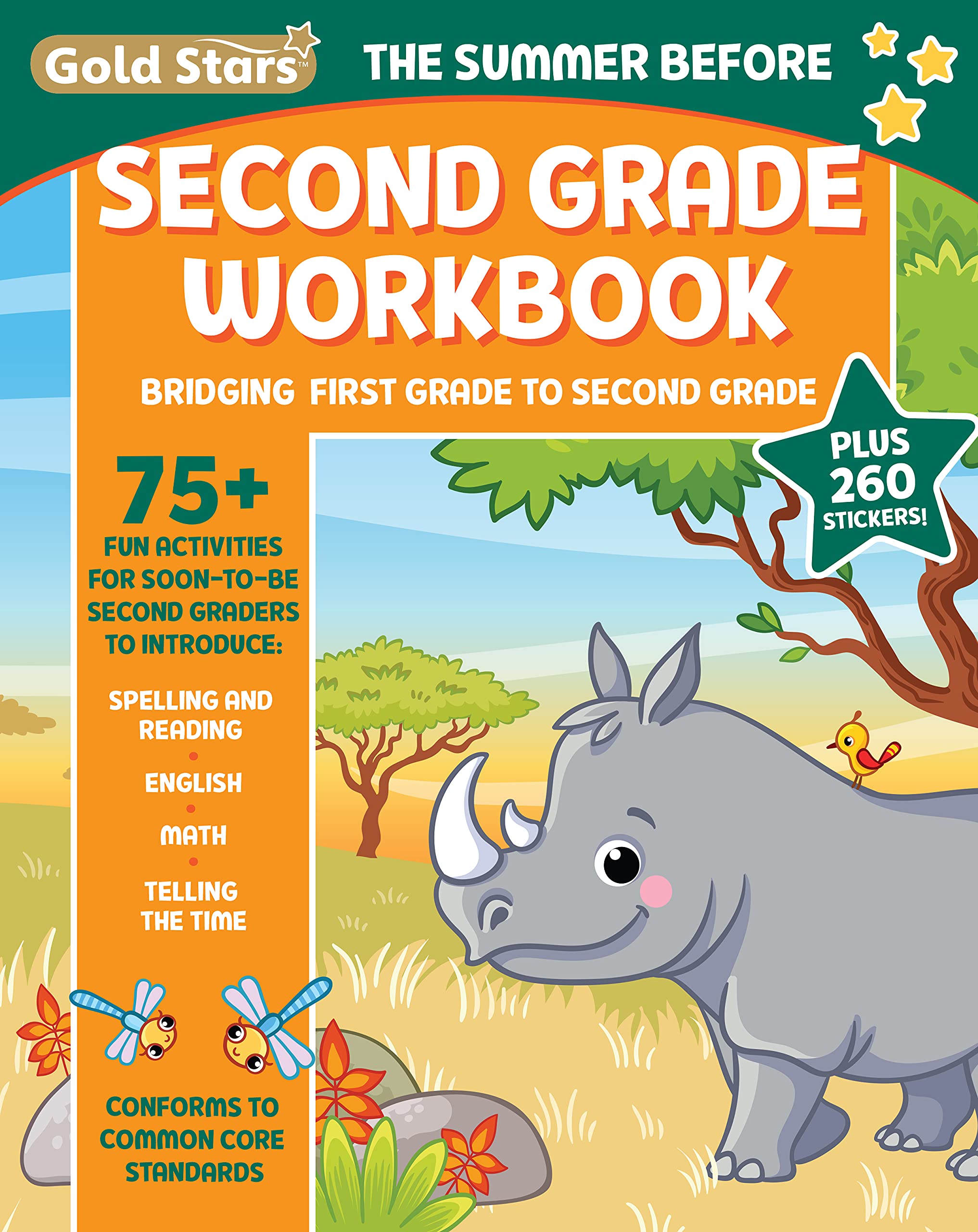 The Summer Before Second Grade School Workbook: Bridging First Grade To Second Grade For Kids Ages 7  8 With 75+ Activities, Sp