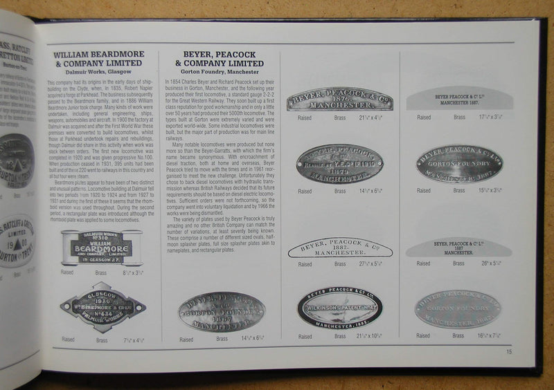 British Locomotive Builders' Plates: A Pictorial Guide,Used