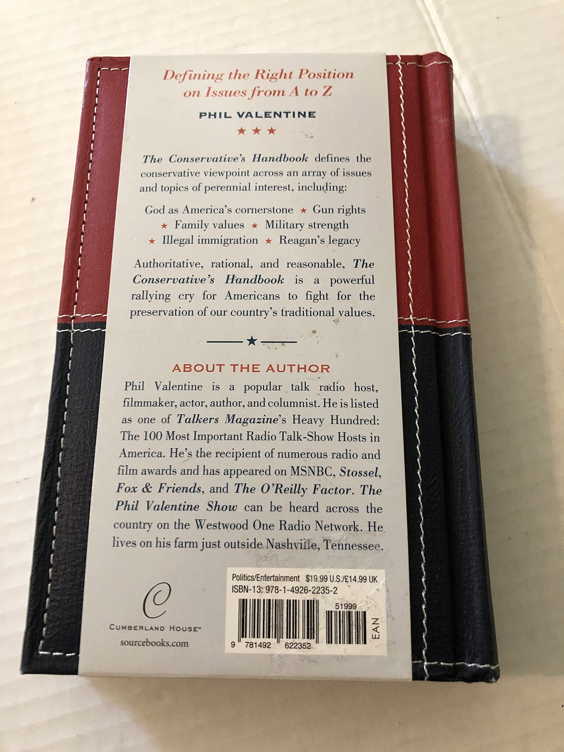 The Conservative's Handbook: Defining the Right Position on Issues from A to Z,Used