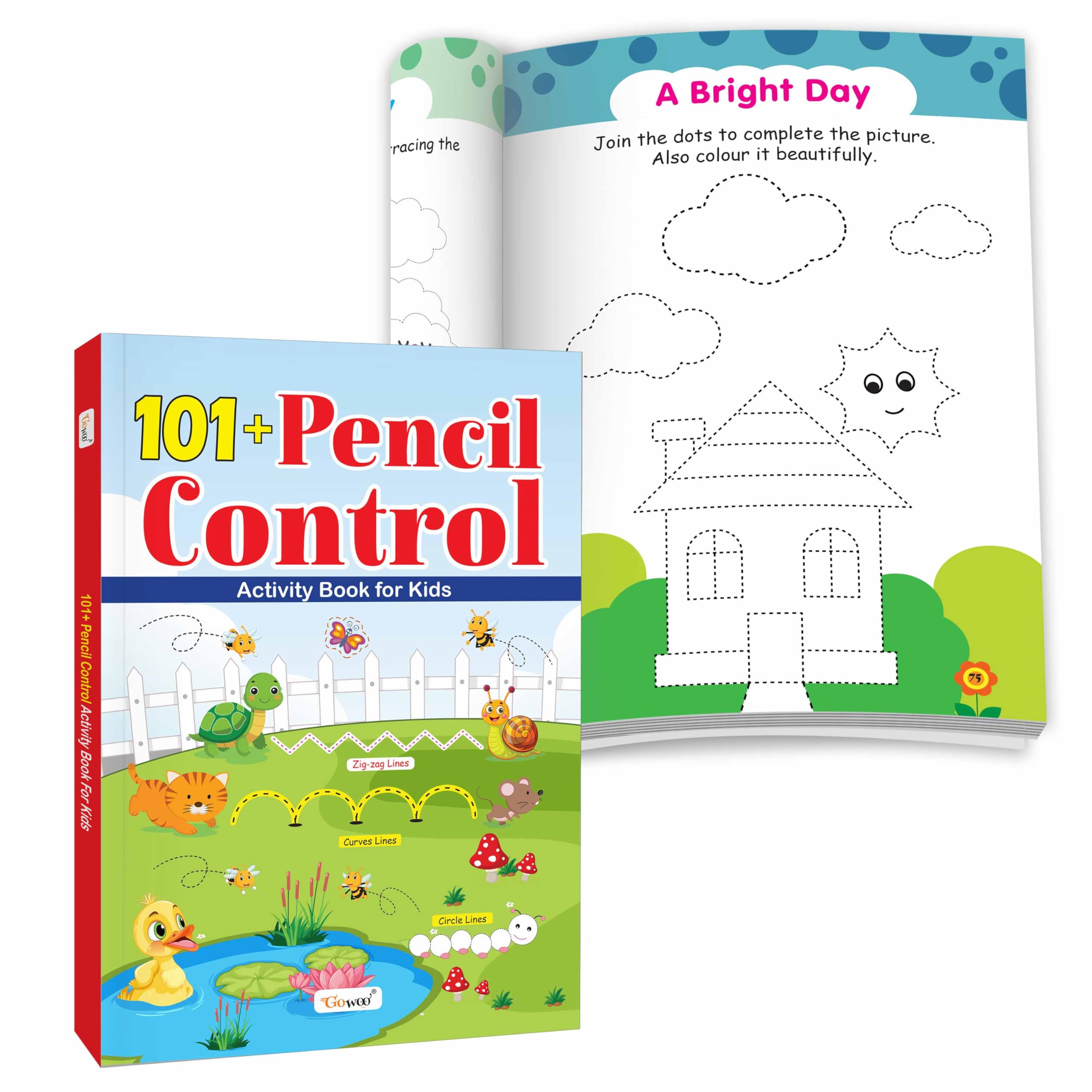 101+ Pencil Control Activity Book For Kids : Fun Tracing And Drawing Practice For Early Learners, Toddlers & Preschoolers Activity Book