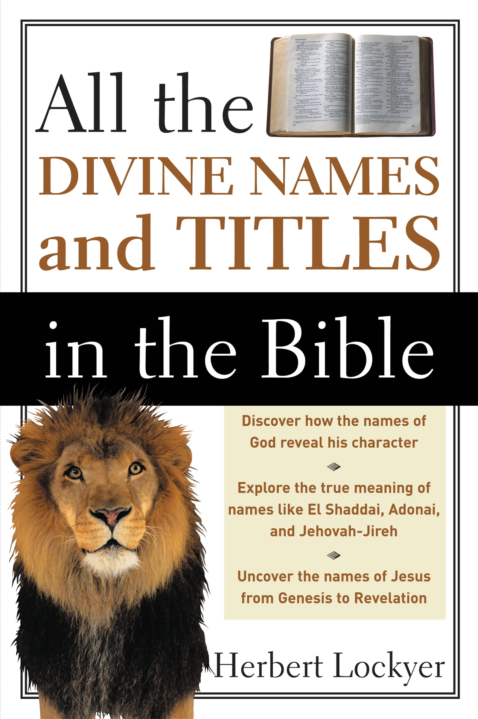 All the Divine Names and Titles in the Bible,Used